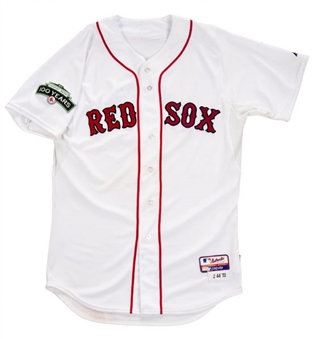 2012 Jacoby Ellsbury Game Worn Boston Red Sox Home Opener Jersey (MLB Authenticated) 